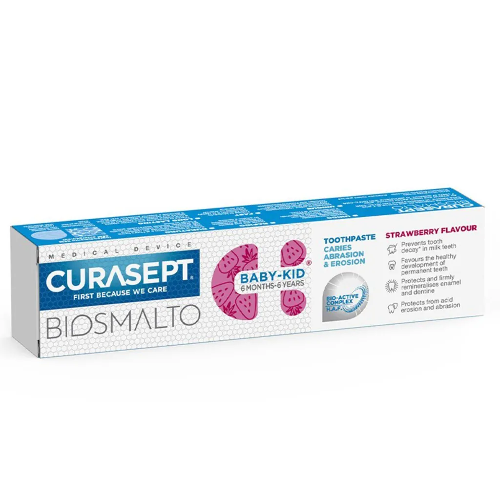 CURASEPT DENTIFRICE BIOSMALTO BEBE ENFANT 6M-6A 50ML-2.webp