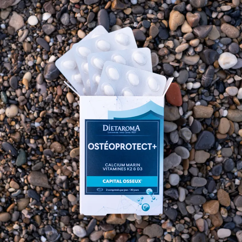 DIETAROMA OSTEOPROTECT+ CALCIUM MARIN + K2 ET D3 - CAPITAL OSSEUX - 60 COMPRIMES-3.webp