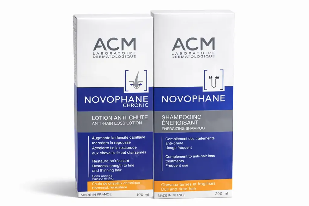 ACM PACK NOVOPHANE LOTION ANTI-CHUTE CHRONIC 100ML + SHAMPOOING ENERGISANT 200ML OFFERT