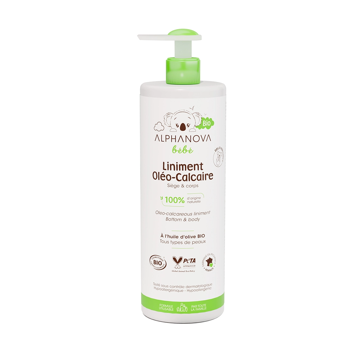 [3760075073510] ALPHANOVA BEBE LINIMENT OLEO-CALCAIRE BIO 400ML