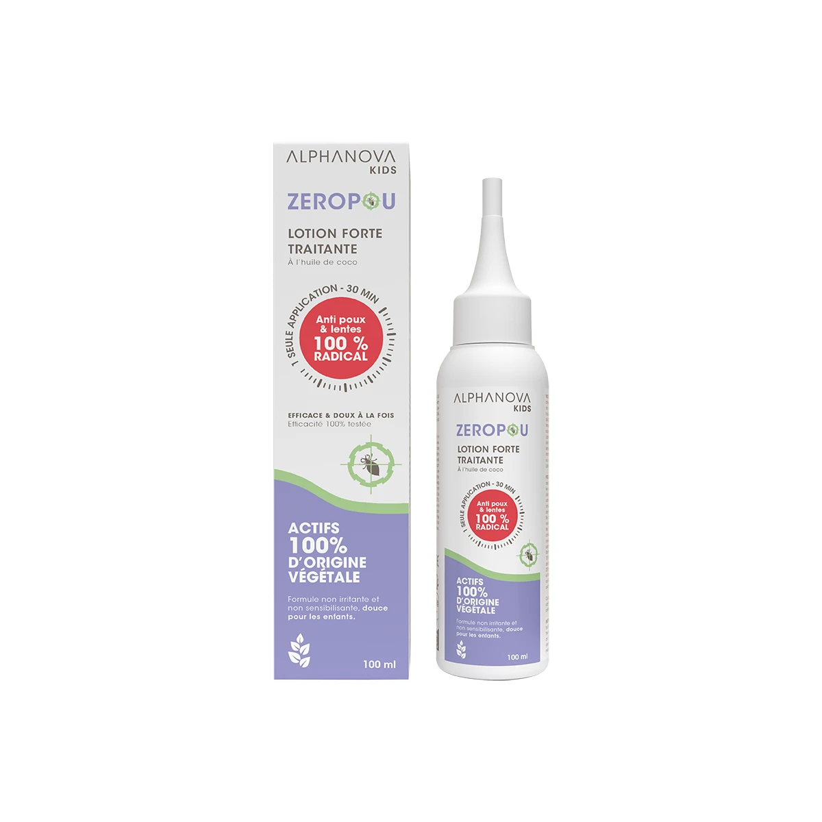ALPHANOVA KIDS ZEROPOU LOTION FORTE TRAITANTE BIO 100ML