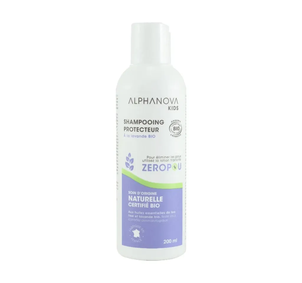 [3760075070557] ALPHANOVA KIDS ZEROPOU SHAMPOOING PROTECTEUR BIO 200ML
