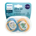 AVENT SUCETTES ULTRA AIR ANIMALS 0-6M GARCON ELEPHANT-PENGUIN 2U
