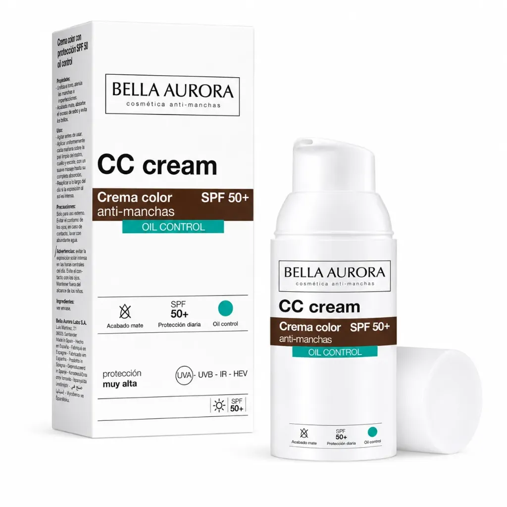BELLA AURORA CC CREME ANTI-TACHES OIL CONTROL SPF50+ TEINTE 30ML