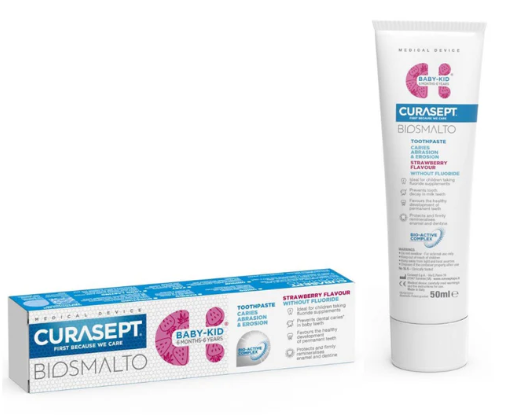 [8056746072476] CURASEPT DENTIFRICE BIOSMALTO BEBE ENFANT 6M-6A 50ML