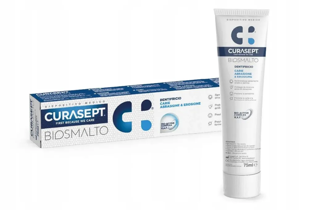 CURASEPT DENTIFRICE BIOSMALTO CARIES ABRASIONS ET EROSIONS 75ML