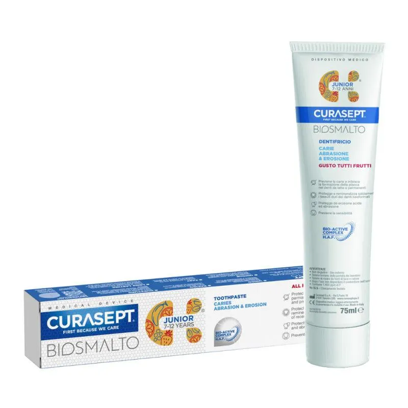 CURASEPT DENTIFRICE BIOSMALTO JUNIOR 7-12A 50ML
