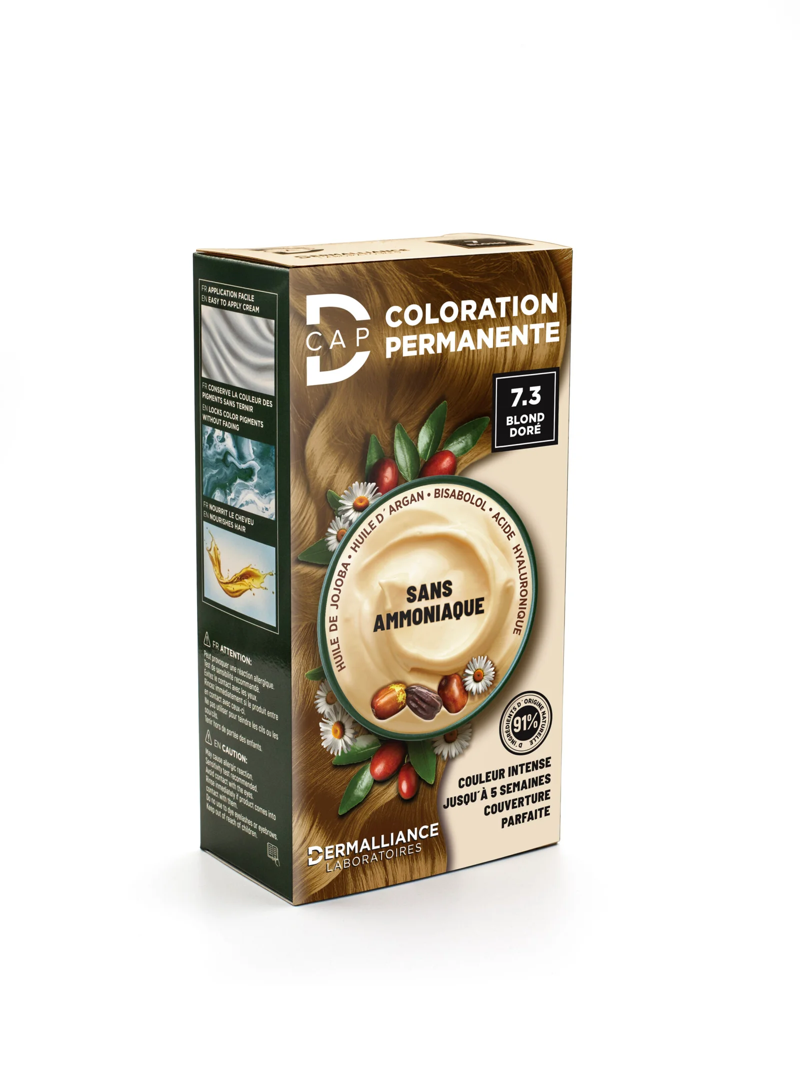 [6111266710368] D-CAP COLORATION PERMANENTE - 7.3 BLOND DORE