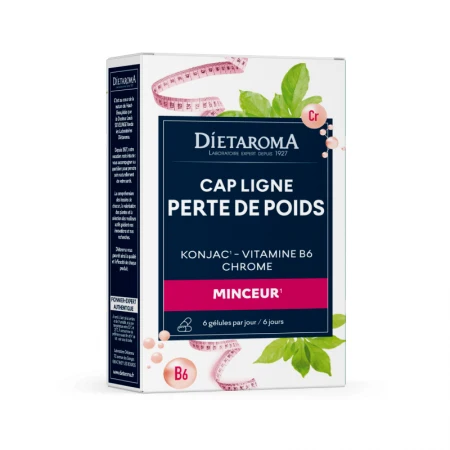 [3460340061791] DIETAROMA CAP LIGNE KONJAC ET CHROME - PERTE DE POIDS - 40 GELULES