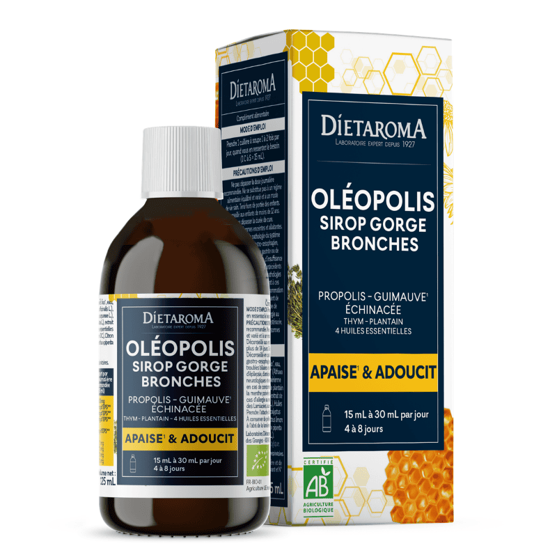[3460341528545] DIETAROMA OLEOPOLIS SIROP GORGE BRONCHES - APAISE ET ADOUCIT - 125ML