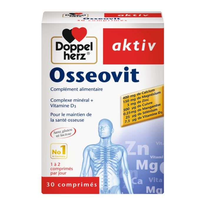 [4009932411324] DOPPELHERZ AKTIV OSSEOVIT - 30 COMPRIMES