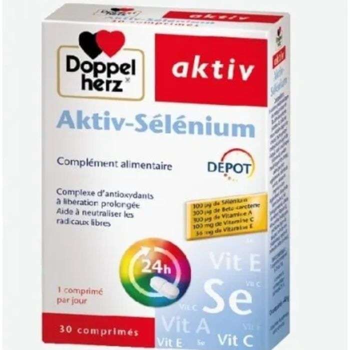 [4009932414134] DOPPELHERZ AKTIV SELENIUM DEPOT - 30 COMPRIMES