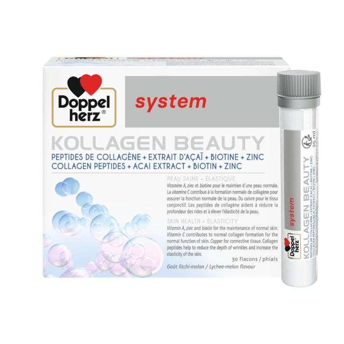 [4009932415704] DOPPELHERZ KOLLAGEN BEAUTY 30 FLACONS
