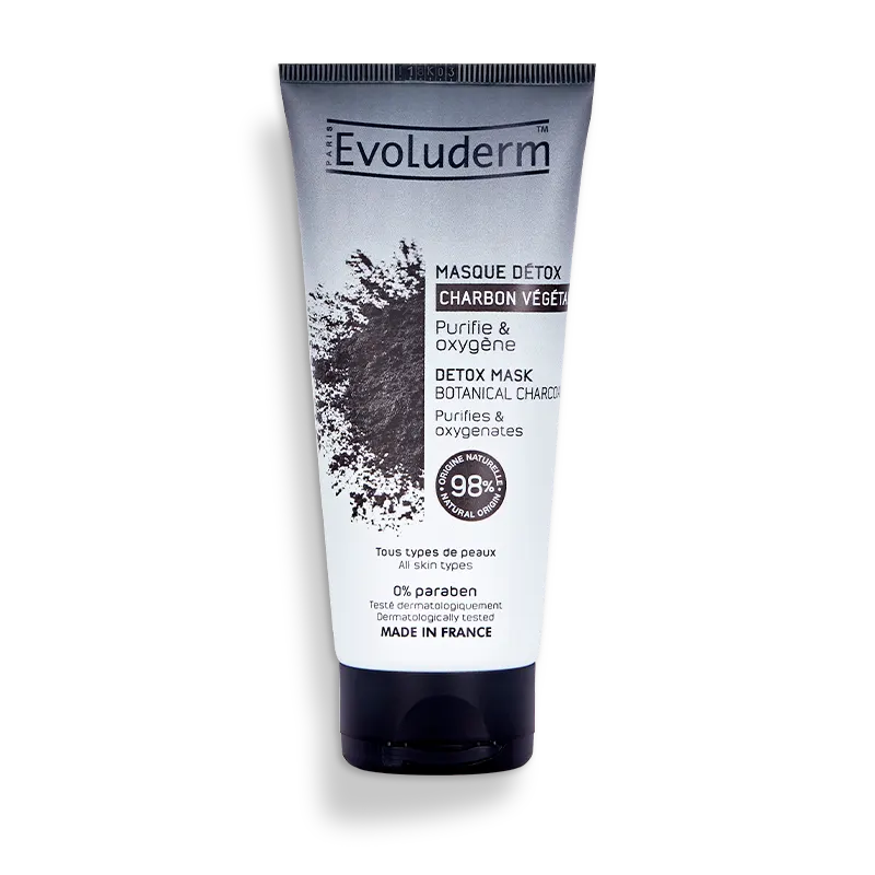 EVOLUDERM MASQUE DETOX CHARBON VEGETAL 100ML