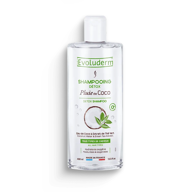 EVOLUDERM SHAMPOOING DETOX PLUIE DE COCO 400ML