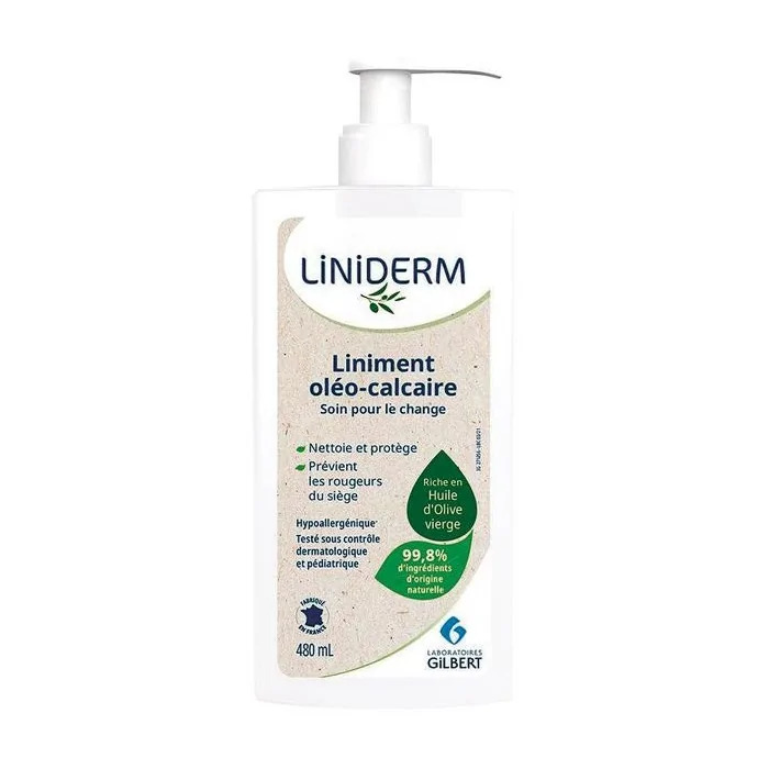 [3616826860918] GILBERT LINIDERM LINIMENT OLEO-CALCAIRE POMPE 480ML