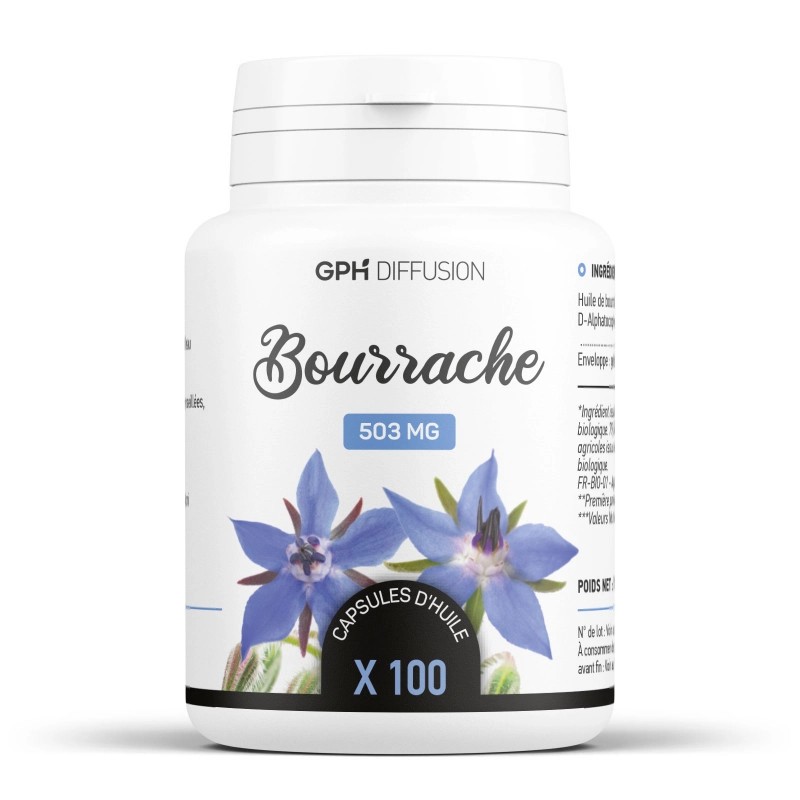 [3700216205967] GPH BOURRACHE 503MG - 100 CAPSULES
