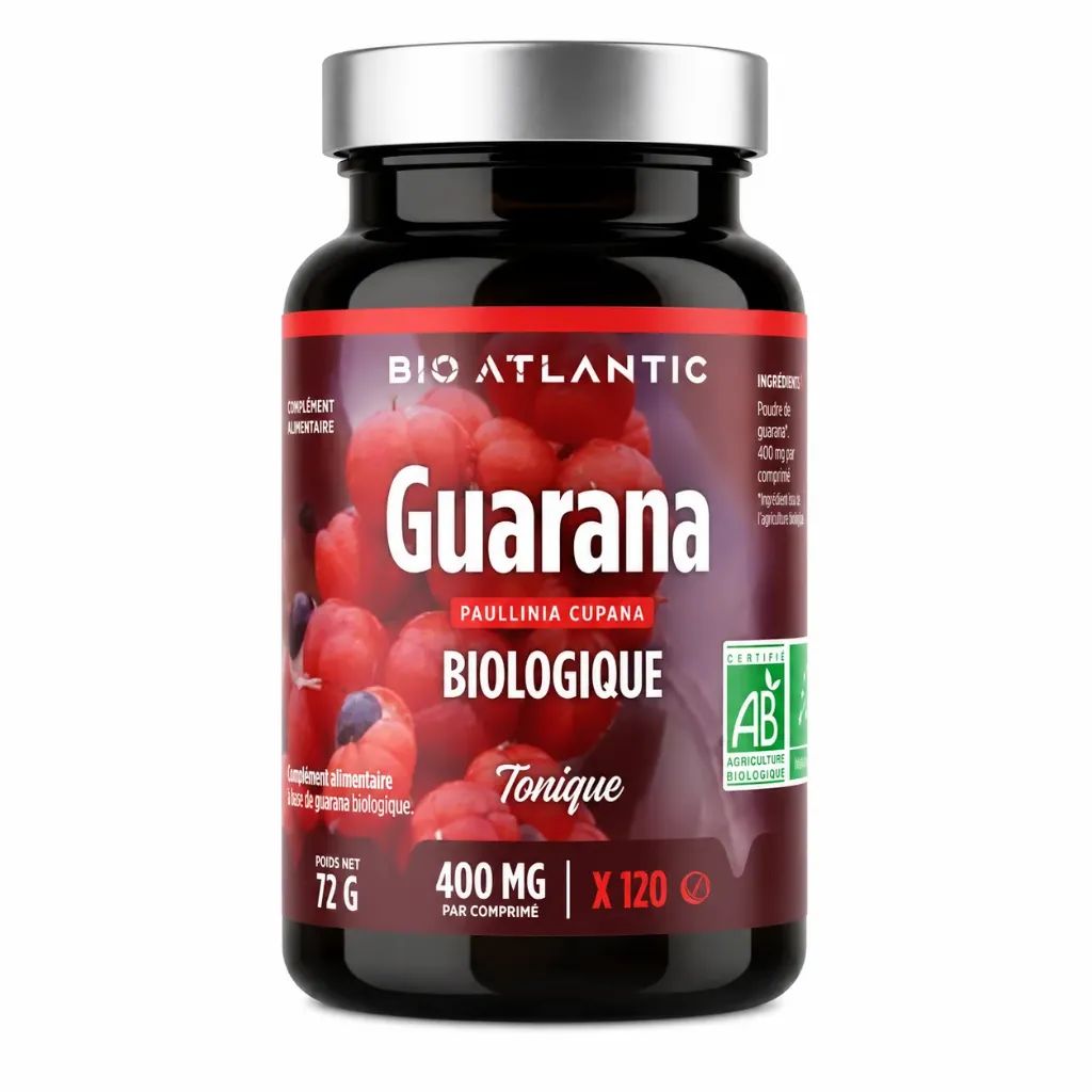 [3700216208401] GPH GUARANA BIO 400MG - 120 COMPRIMES