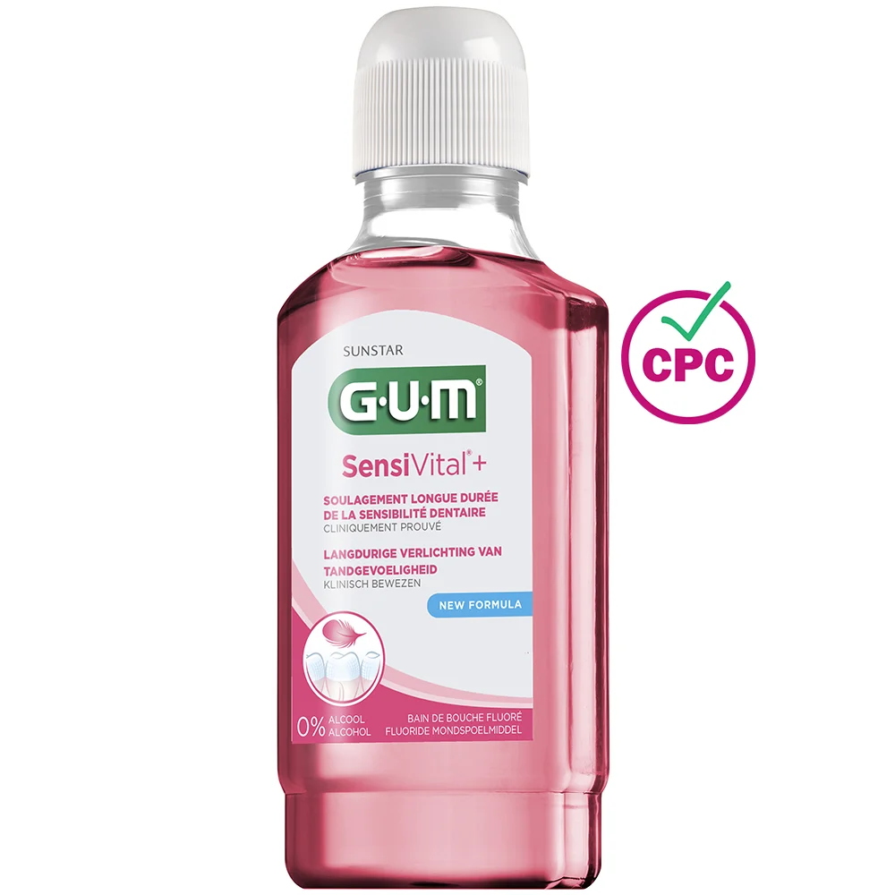 GUM BAIN DE BOUCHE SENSIVITAL PLUS 300ML 6081