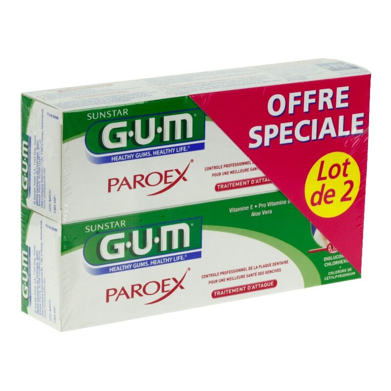 [3401526087631] GUM DENTIFRICE PAROEX 2*75ML 1770