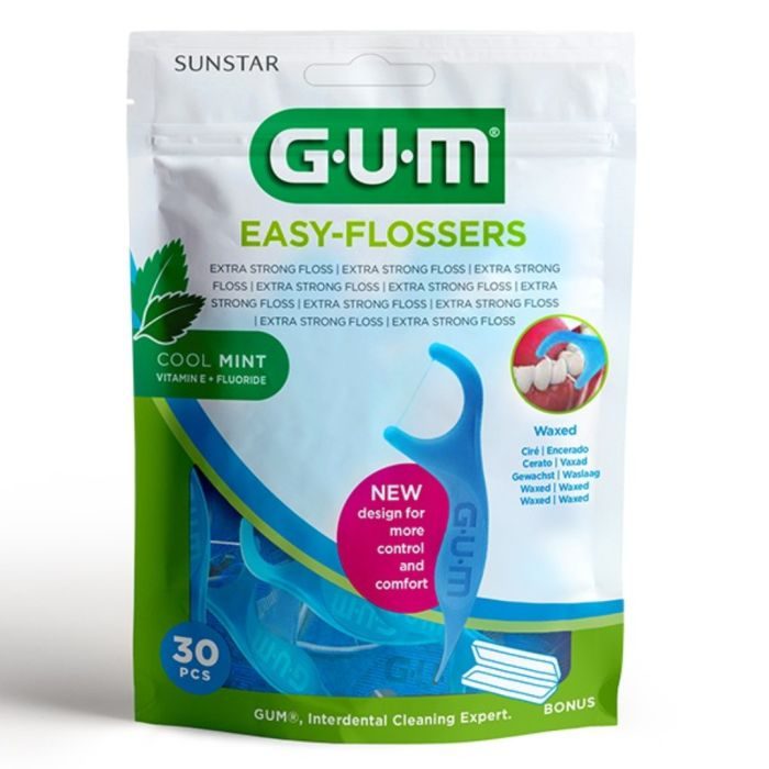 [7630019903783] GUM EASY FLOSSERS MENTHOLE CIRE 890