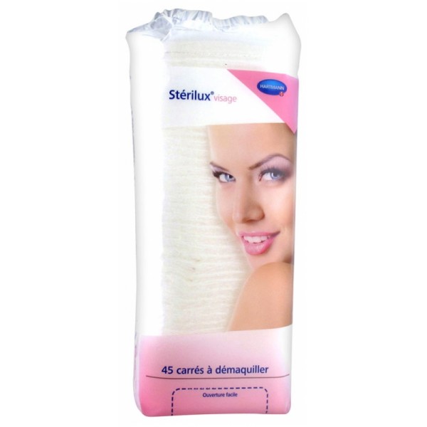 [4049500967013] HARTMANN STERILUX COTONS CARRES A DEMAQUILLANTS 45U