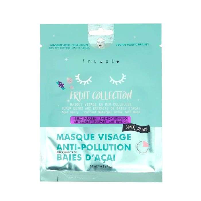 INUWET MASQUE VISAGE ANTI-POLLUTION BAIES D’ACAI 30ML