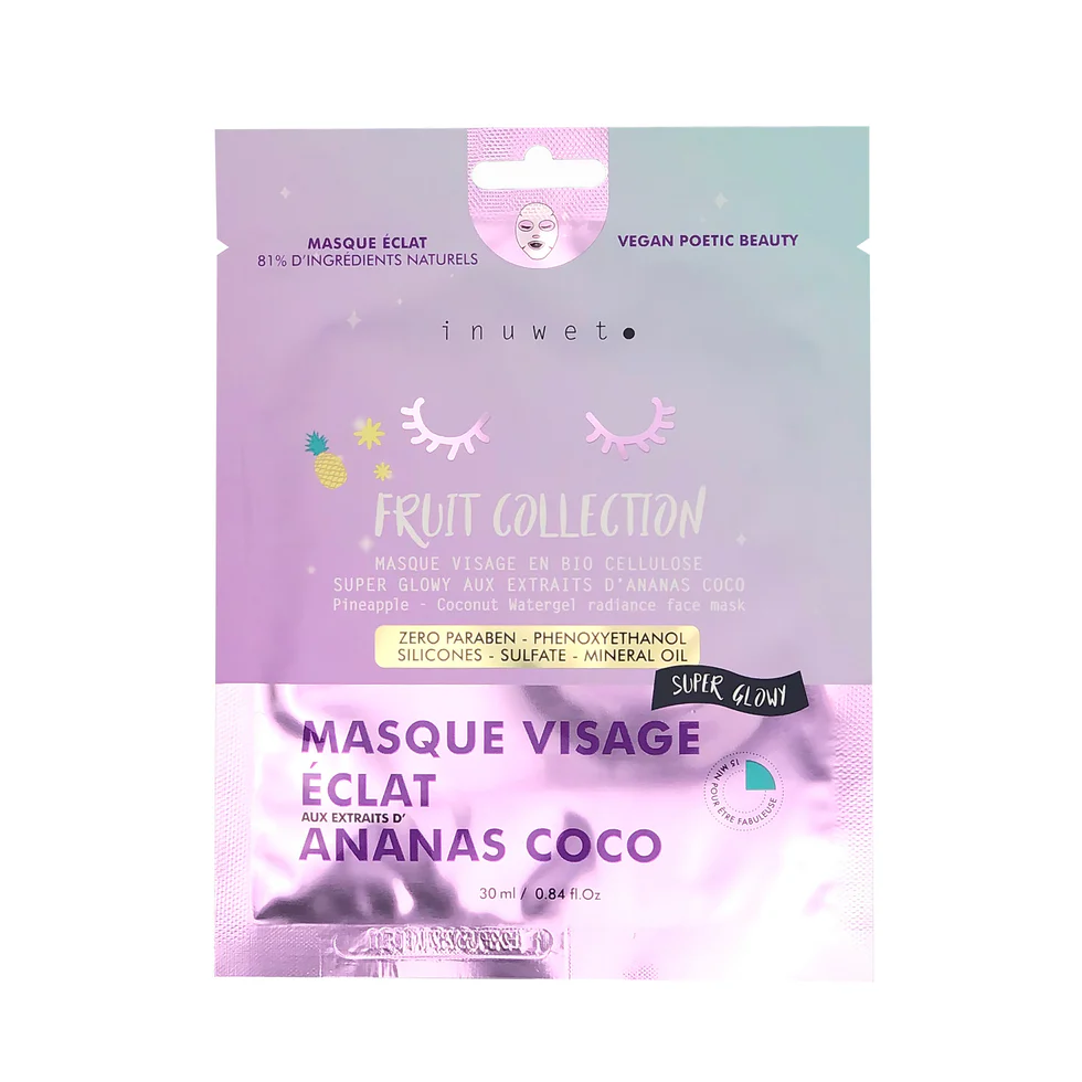 INUWET MASQUE VISAGE ECLAT ANANAS COCO 30ML