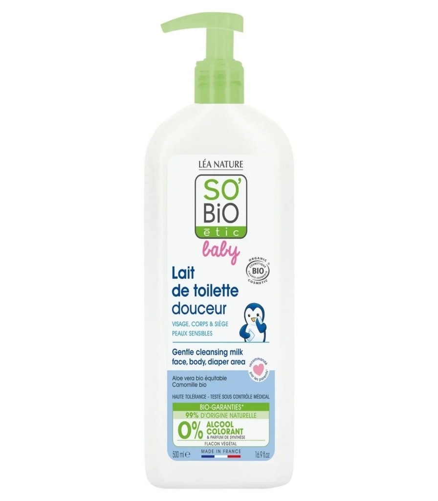 LEA NATURE SO BIO BABY LAIT DE TOILETTE DOUCEUR 500ML
