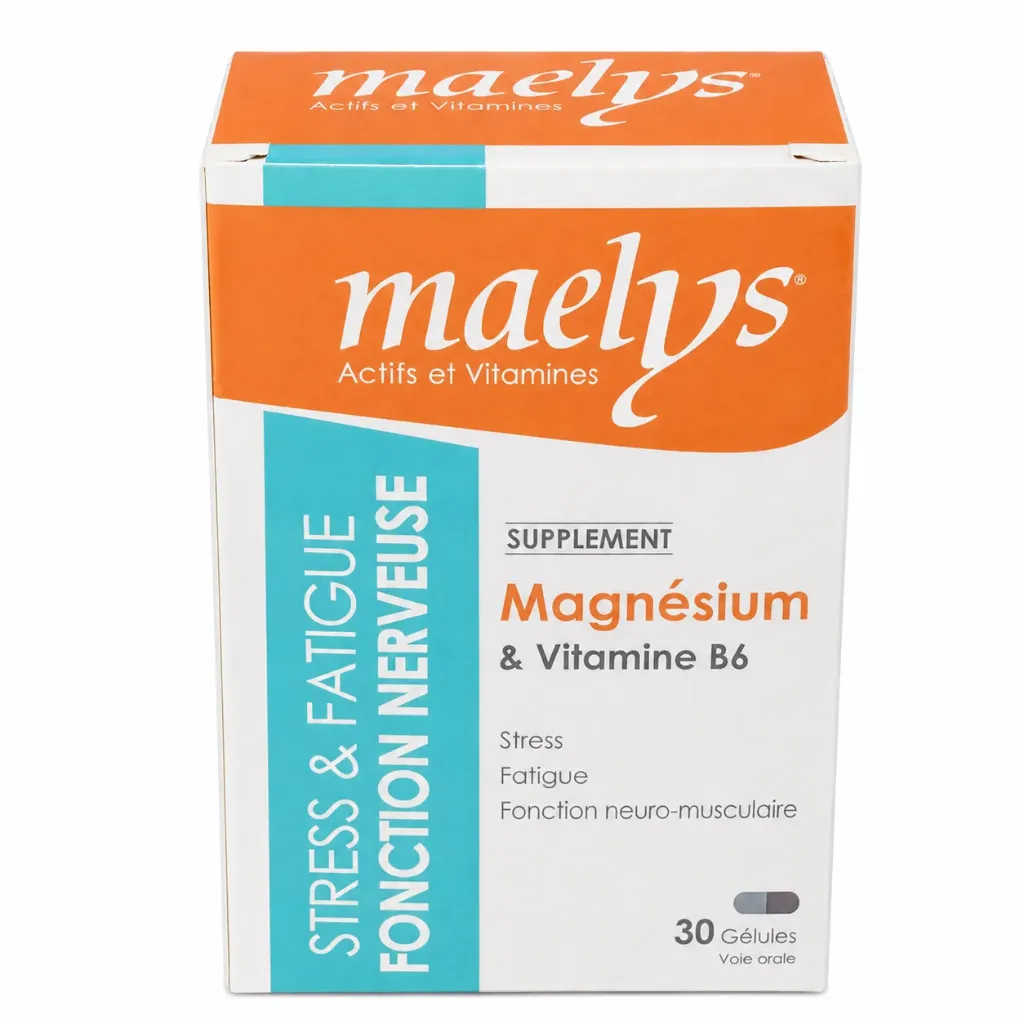 MAELYS MAGNESIUM ET VITAMINE B6 30 GELULES