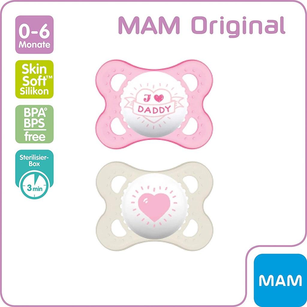 MAM SUCETTES ORIGINAL 0-6M *2
