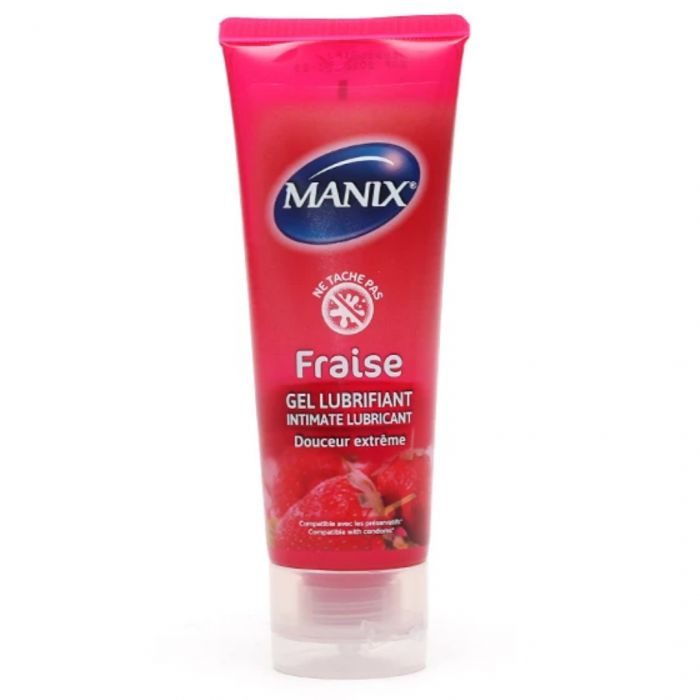 [3532281654209] MANIX GEL LUBRIFIANT FRAISE 80ML