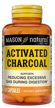 MASON NATURAL ACTIVATED CHARCOAL 60 CAPSULES