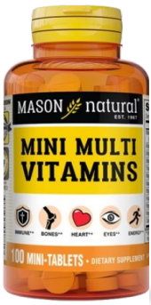 MASON NATURAL MINI MULTI VITAMINS 100 MINI-TABLETS
