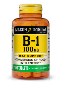 MASON NATURAL VITAMIN B1 100MG 100 TABLETS