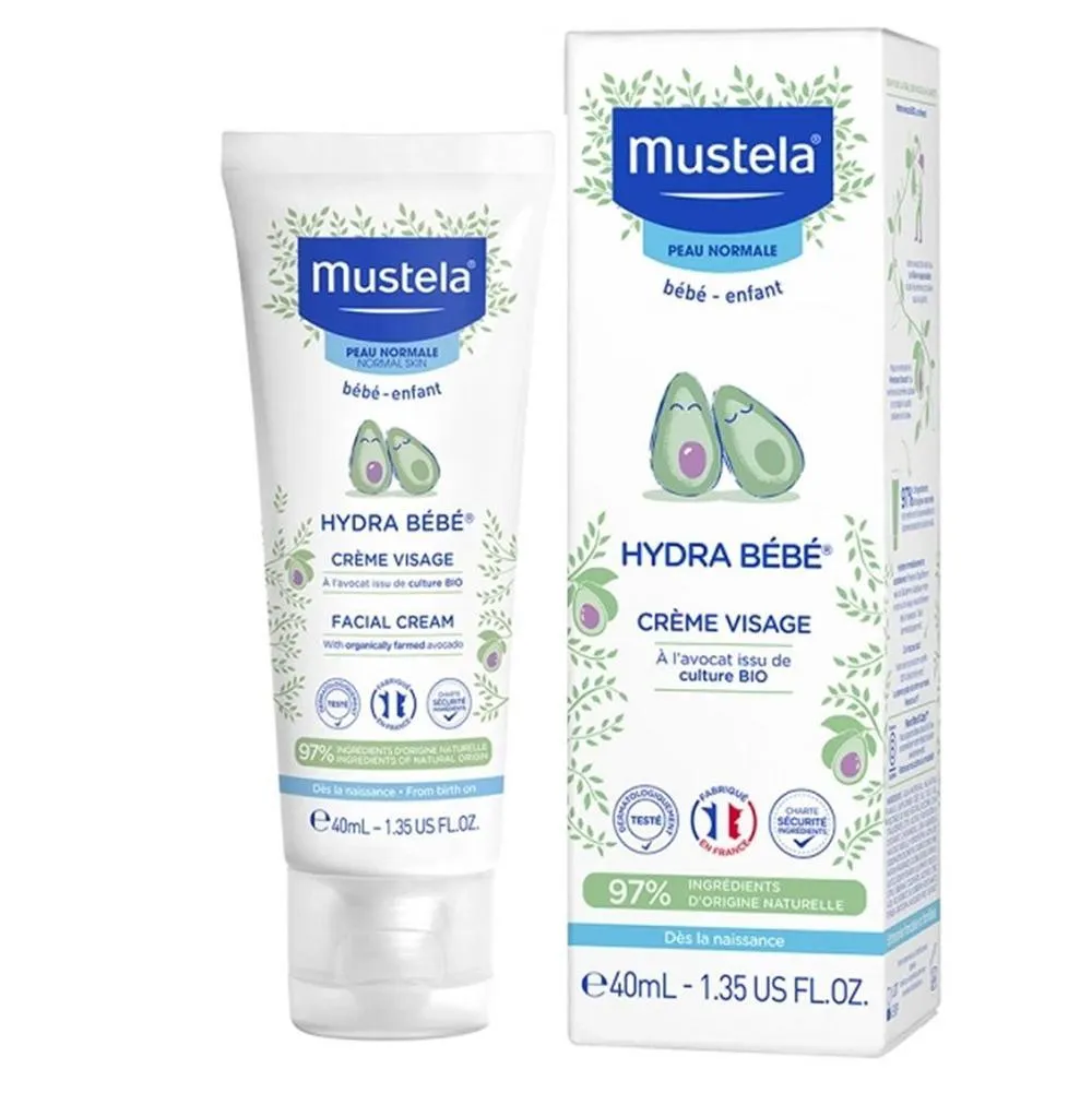 MUSTELA HYDRA BEBE CREME VISAGE 40ML