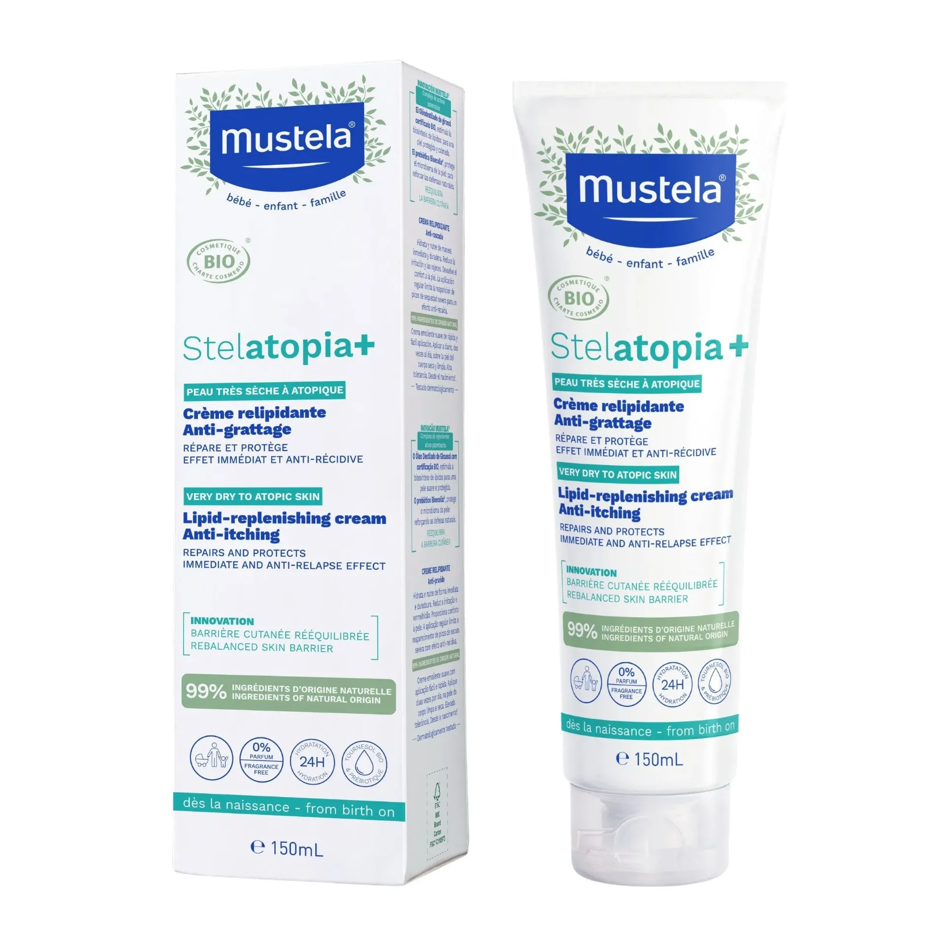 MUSTELA STELATOPIA+ CREME RELIPIDANTE 150ML