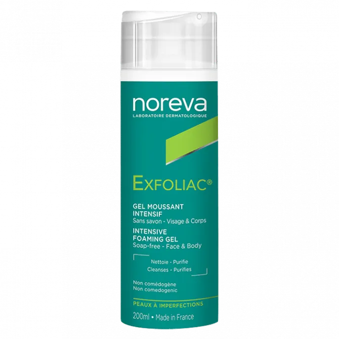 NOREVA EXFOLIAC GEL MOUSSANT INTENSIF 200ML