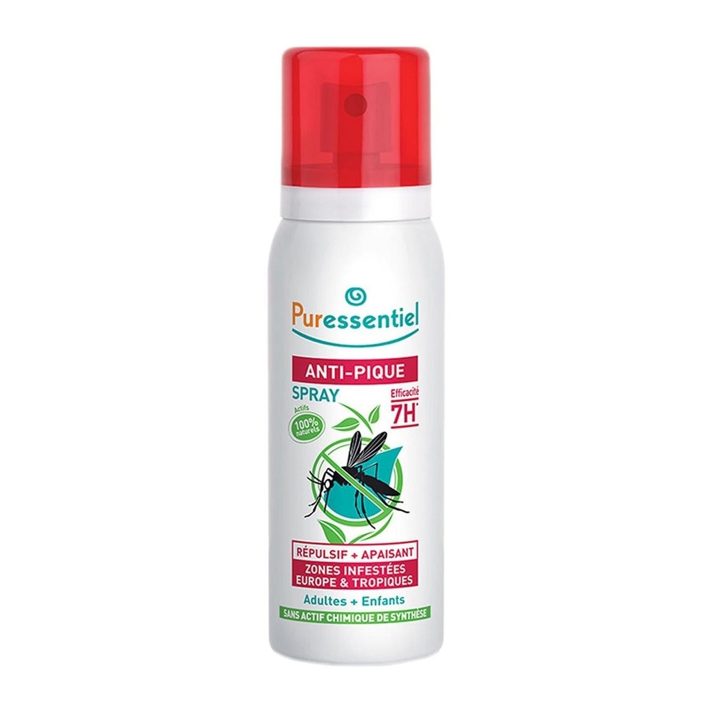 [3401554417950] PURESSENTIEL ANTI-PIQUE SPRAY REPULSIF+APAISANT 7H 75ML