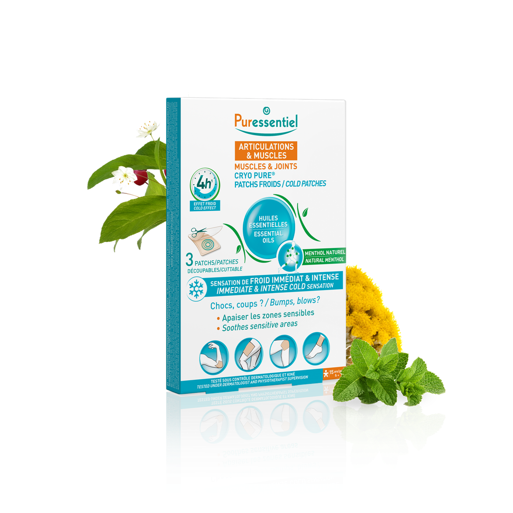 [3701056804501] PURESSENTIEL ARTICULATIONS ET MUSCLES CRYO PURE PATCHS FROIDS 3U