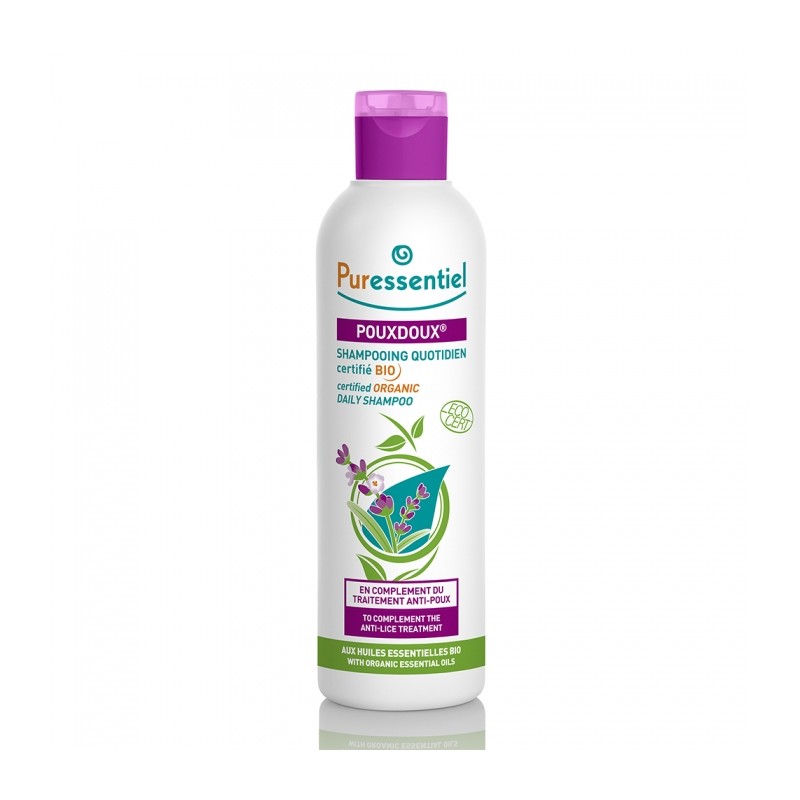 [3401340797839] PURESSENTIEL POUX DOUX SHAMPOOING QUOTIDIEN ANTI-POUX BIO 200ML