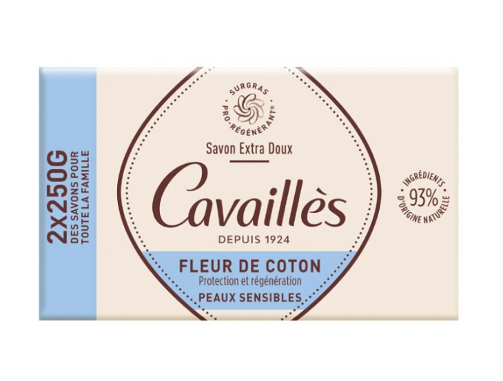 [3596490000677] ROGE CAVAILLES SAVON EXTRA DOUX FLEUR DE COTON 2*250G