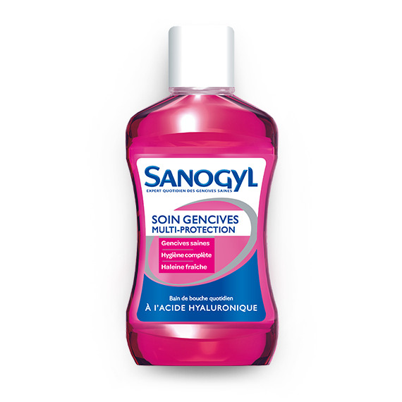 SANOGYL BAIN BOUCHE SOIN GENCIVES MULTI-PROTECTION A L'ACIDE HYALURONIQUE 500ML