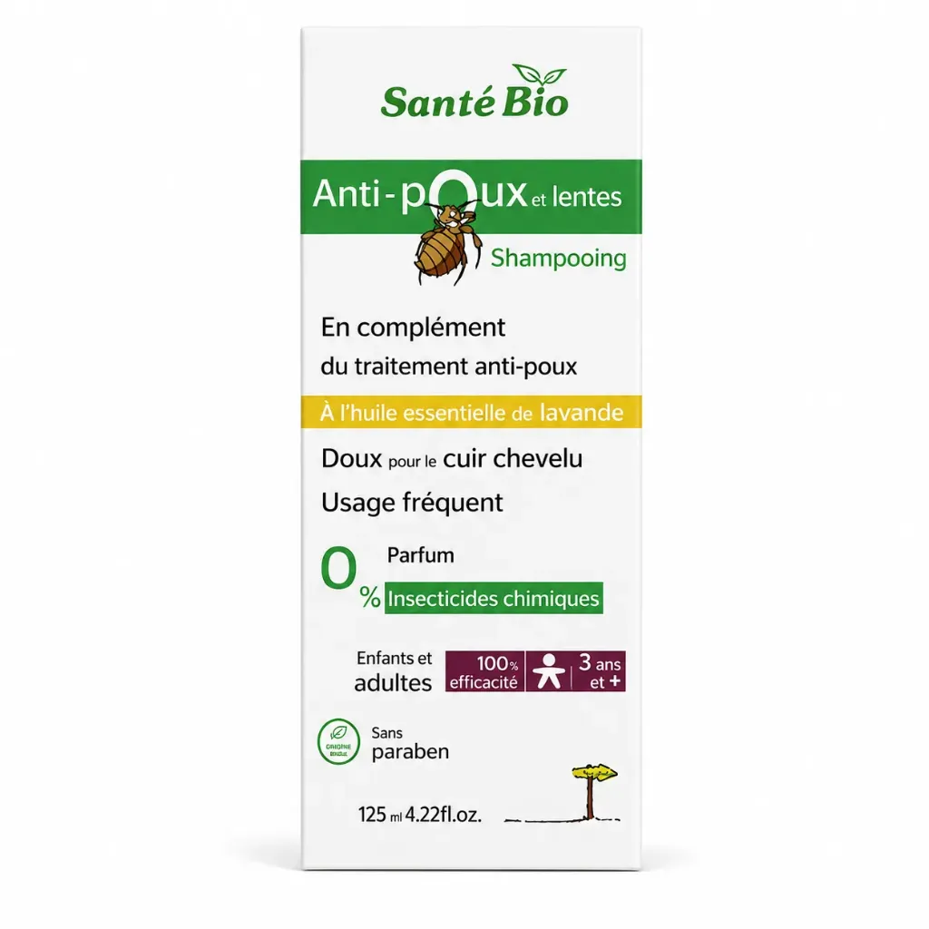 [6118269523964] SANTE BIO SHAMPOOING ANTI-POUX 250ML