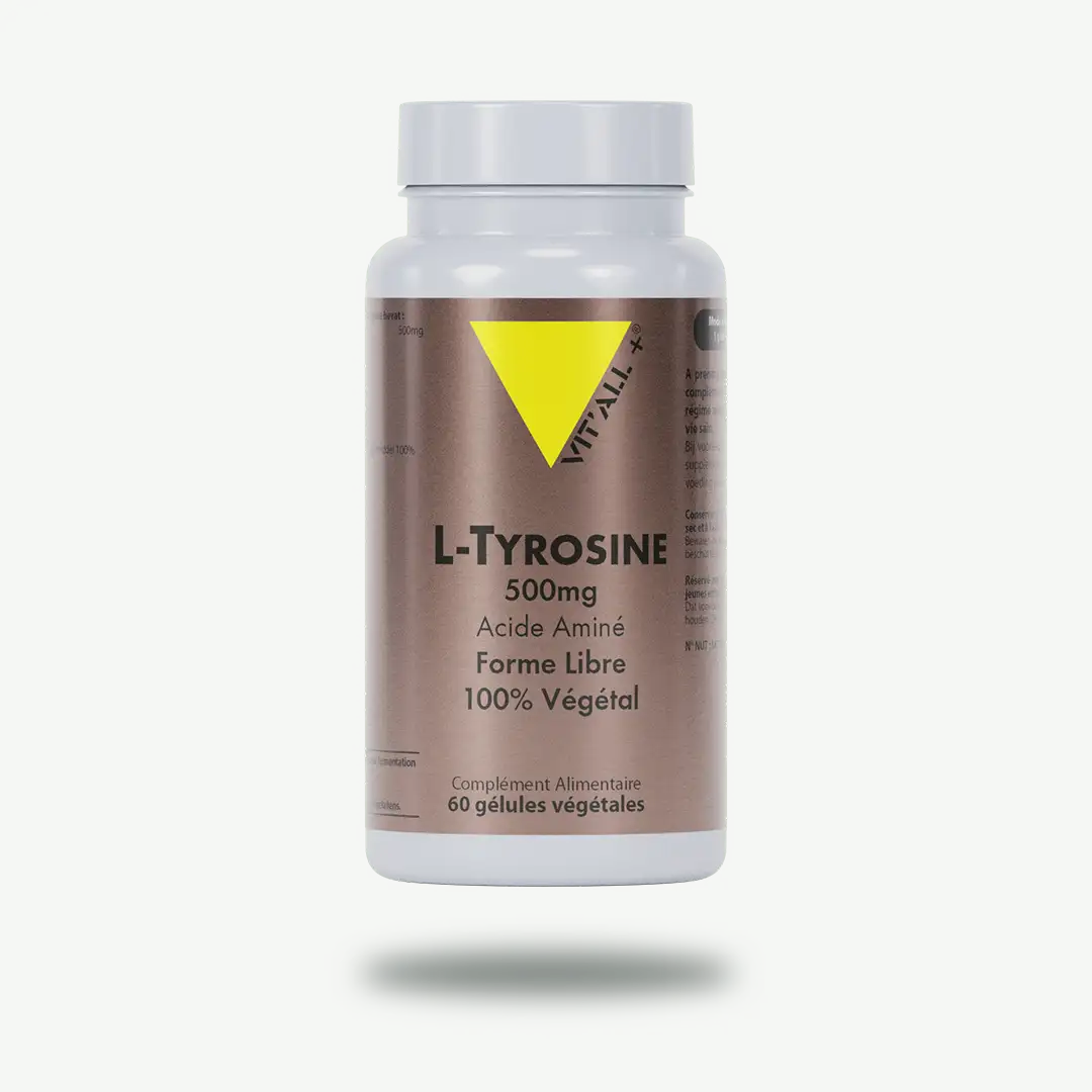VITALL+ L-TYROSINE 500MG - 60 GELULES