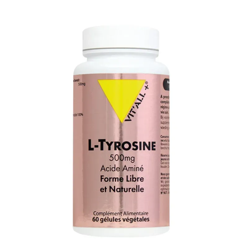 VITALL+ L-TYROSINE 500MG - 60 GELULES