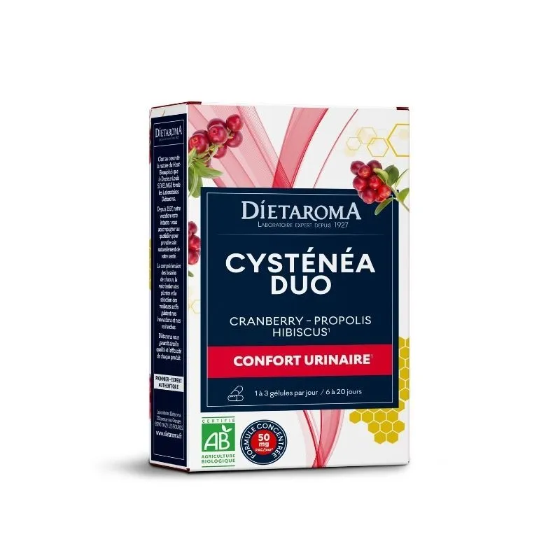 DIETAROMA CYSTENEA CRANBERRY + FERMENT BIO - URINAIRE - 18 GELULES