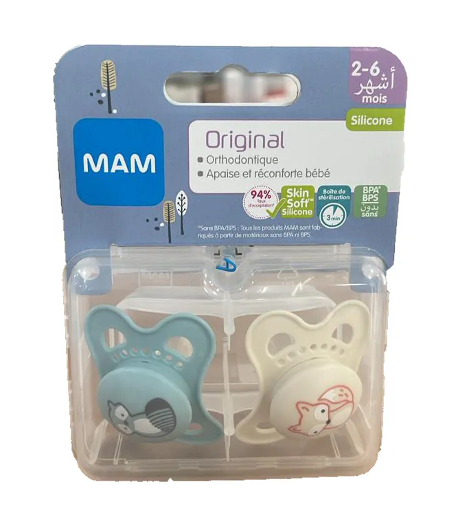 MAM SUCETTE MINI AIR 2 UNITES 2-6M