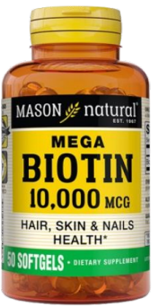 [311845167996] MASON NATURAL MEGA BIOTIN 10000MCG 50 
SOFTGELS
