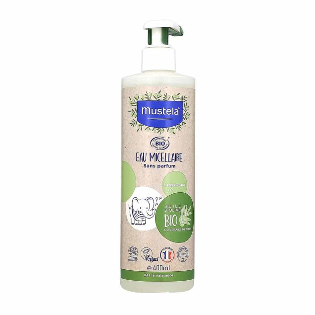 MUSTELA EAU MICELLAIRE HUILE D'OLIVE BIO 400ML